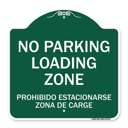 Signmission Warning Unauthorized Vehicles Will Be Towed By Towing Co., 12inX18in Heavy P, A-DES-GW-1818-22710 A-DES-GW-1818-22710